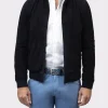 Palenzo Prêt-à-porter | Manteaux | Blouson en daim Aldo - Bleu marine