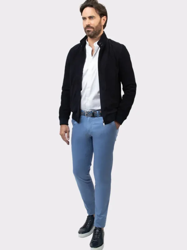 Palenzo Prêt-à-porter | Manteaux | Blouson en daim Aldo - Bleu marine