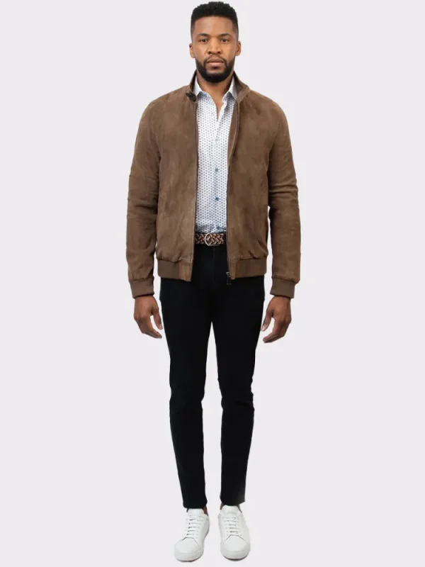 Palenzo Prêt-à-porter | Manteaux | Blouson en daim Aldo - Camel