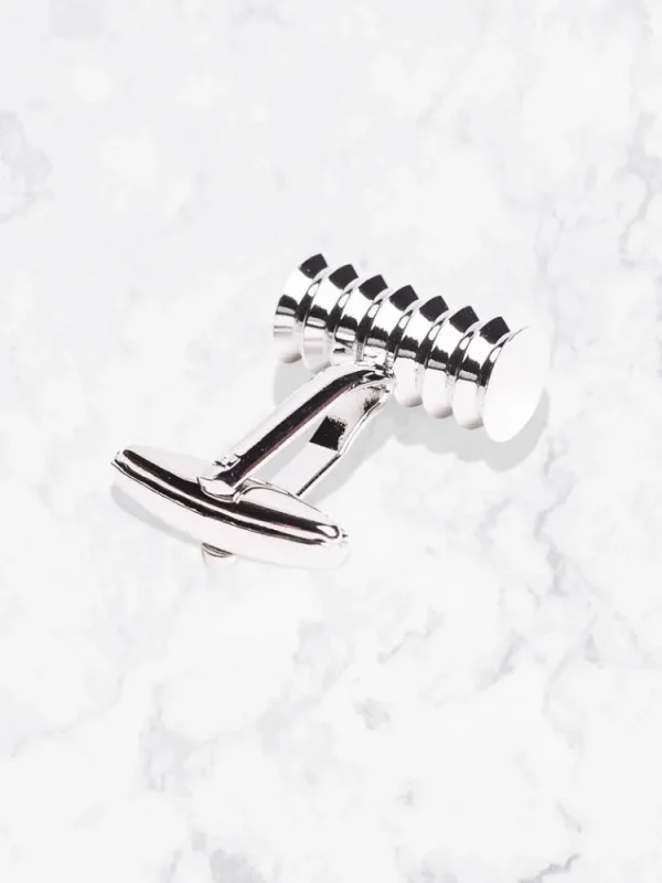 Palenzo Accessoires Et Chaussures | Prêt-à-porter | Boutons de manchettes - Métal argenté cylindre