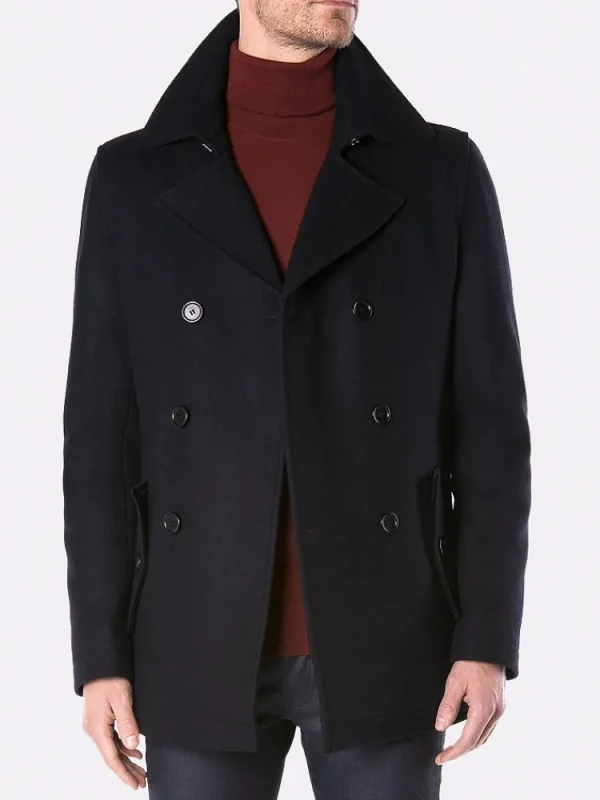 Palenzo Prêt-à-porter | Manteaux | Caban slim - Bleu marine