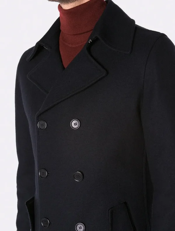 Palenzo Prêt-à-porter | Manteaux | Caban slim - Bleu marine