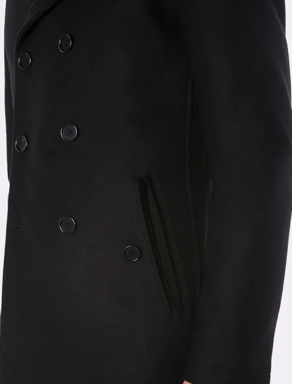 Palenzo Prêt-à-porter | Manteaux | Caban slim - Noir