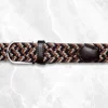 Palenzo Accessoires Et Chaussures | Prêt-à-porter | Ceinture tressée - Cognac, écru et bleu marine