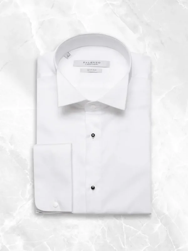 Palenzo Prêt-à-porter | Chemises Cérémonie | Chemise col cassé - Blanc