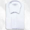 Palenzo Prêt-à-porter | Chemises Cérémonie | Chemise col cassé poignets mousquetaires - Blanc