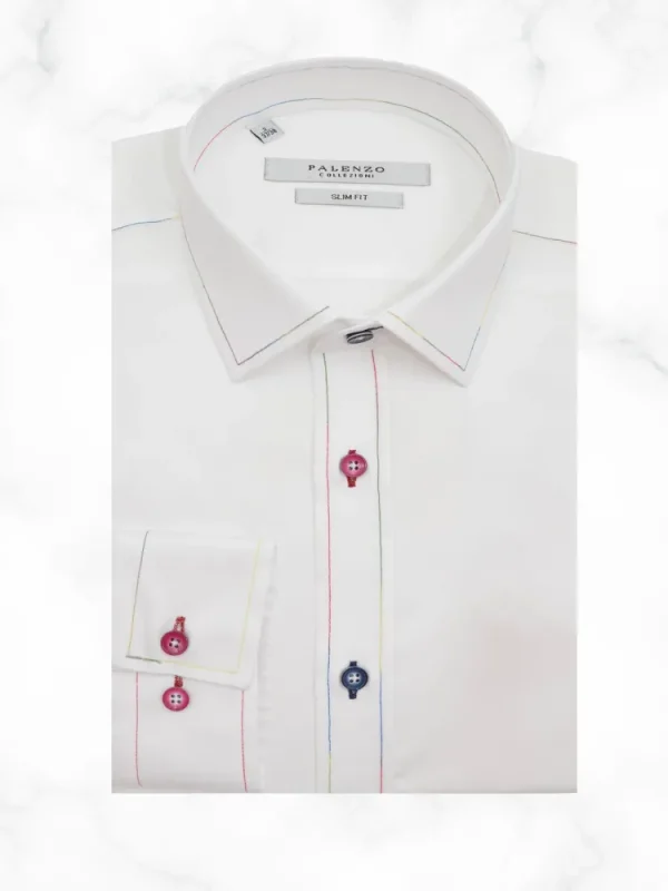 Palenzo Prêt-à-porter | Chemises | Chemise col français - Blanc