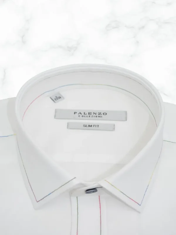 Palenzo Prêt-à-porter | Chemises | Chemise col français - Blanc