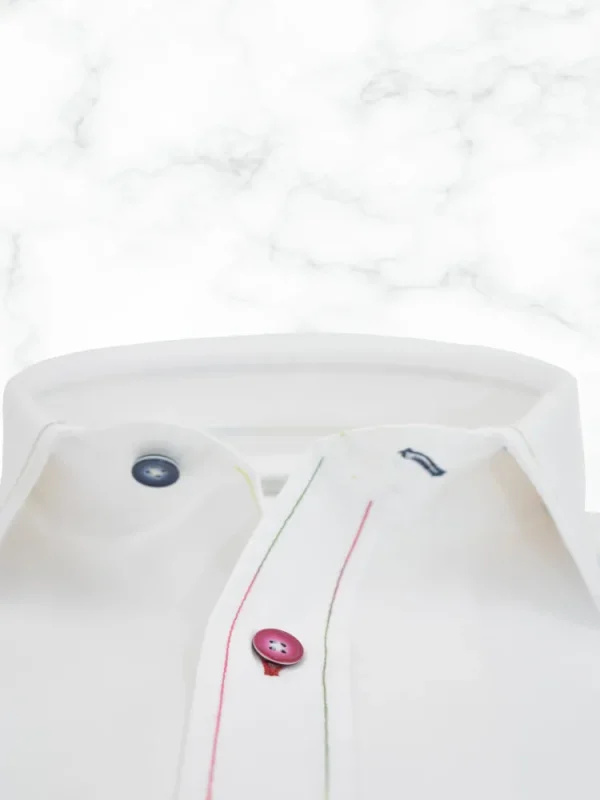 Palenzo Prêt-à-porter | Chemises | Chemise col français - Blanc