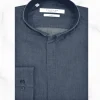 Palenzo Prêt-à-porter | Chemises | Chemise col inversé - Bleu jean