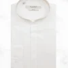 Palenzo Prêt-à-porter | Chemises | Chemise col officier arrondi - Blanc et beige