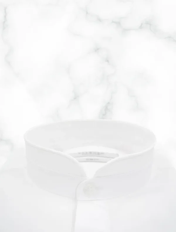 Palenzo Prêt-à-porter | Chemise col officier arrondi - Blanc