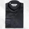 Palenzo Prêt-à-porter | Chemises | Chemise extra petit col - Noir