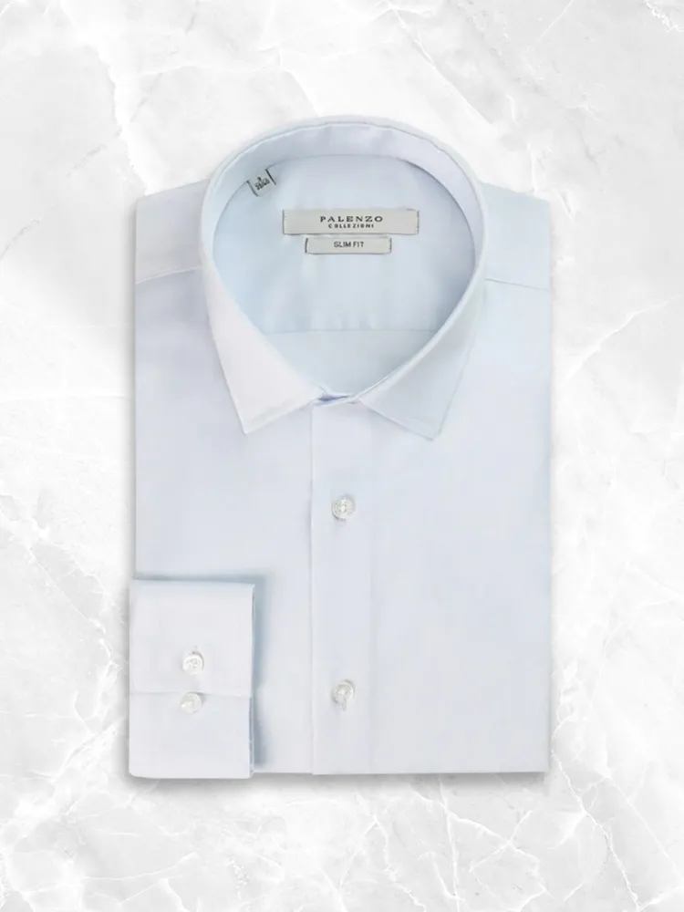 chemise_petit_col_franais_0-16.webp Palenzo Prêt-à-porter | Chemise petit col français - Bleu clair