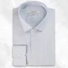 Palenzo Prêt-à-porter | Chemises | Chemise petit col français - Bleu micro carreaux