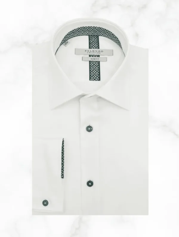 Palenzo Prêt-à-porter | Chemises | Chemise petit col français - Blanc