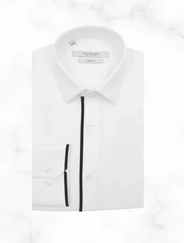 Palenzo Prêt-à-porter | Chemises | Chemise petit col français - Blanc