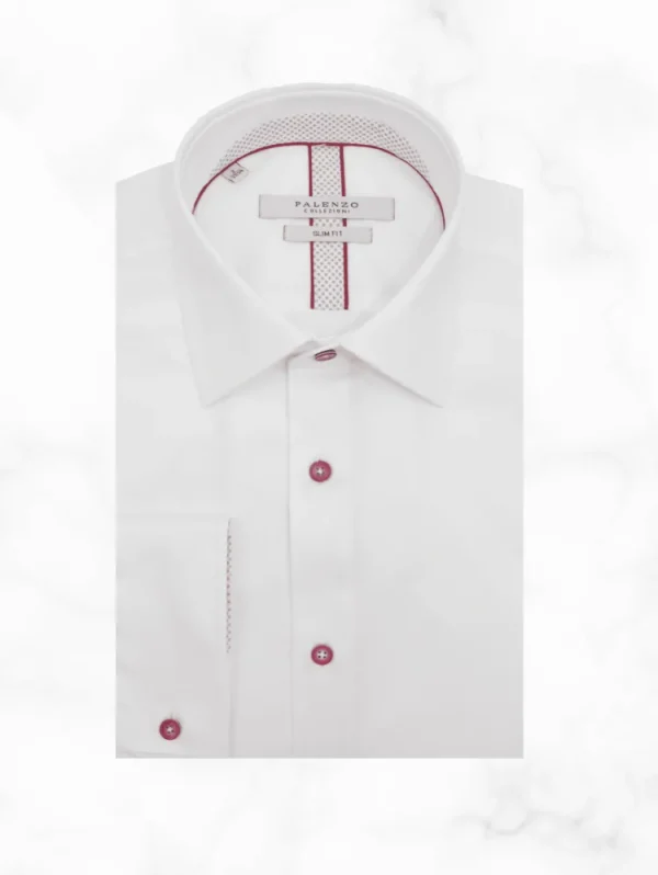 Palenzo Prêt-à-porter | Chemises | Chemise petit col français - Blanc