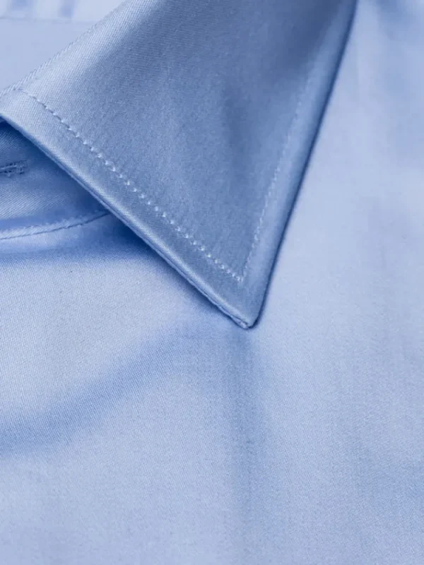Palenzo Chemises | Chemise petit col français - Bleu ciel