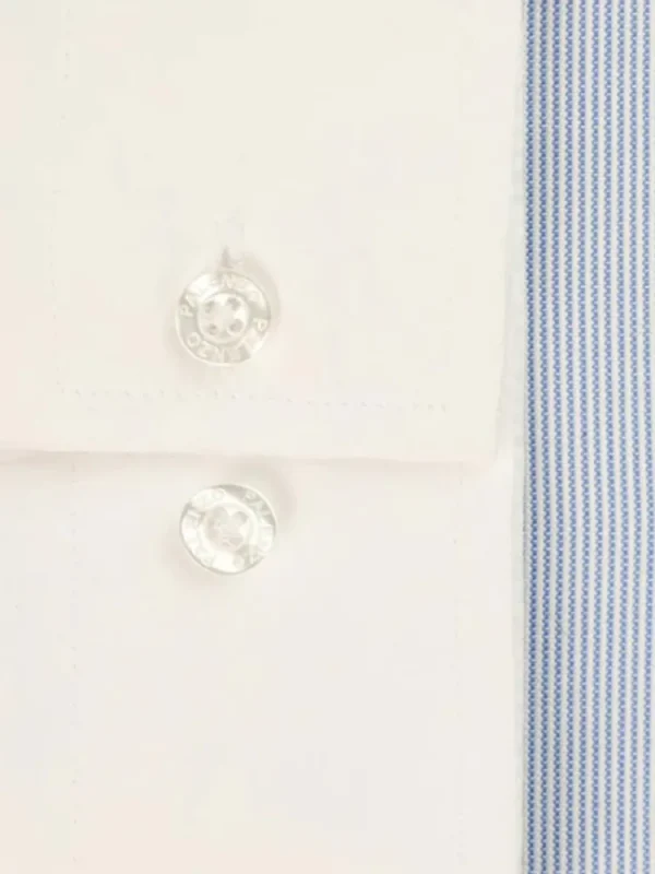 Palenzo Prêt-à-porter | Chemises | Chemise petit col français - Bleu rayures
