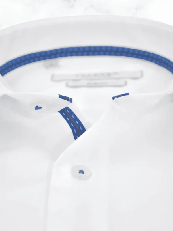 Palenzo Prêt-à-porter | Chemises | Chemise petit col français - Blanc