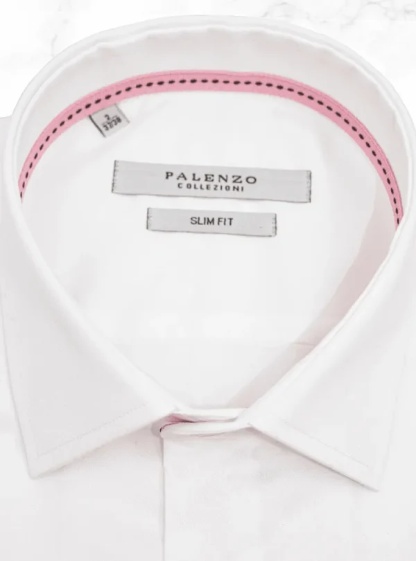 Palenzo Prêt-à-porter | Chemises | Chemise petit col français - Blanc