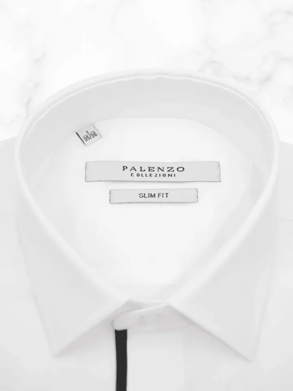 Palenzo Prêt-à-porter | Chemises | Chemise petit col français - Blanc