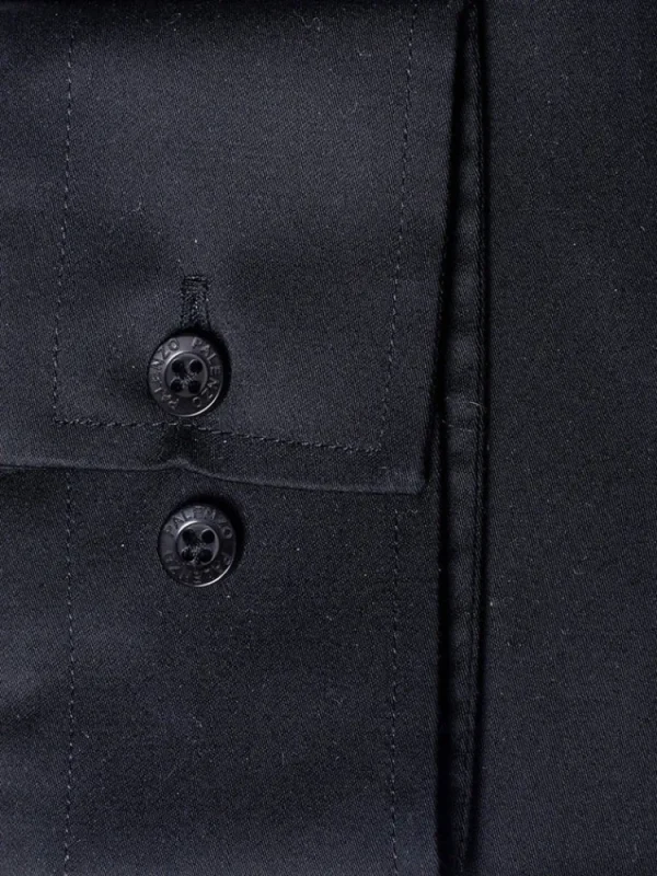 Palenzo Prêt-à-porter | Chemise petit col français - Noir