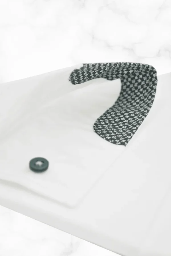 Palenzo Prêt-à-porter | Chemises | Chemise petit col français - Blanc