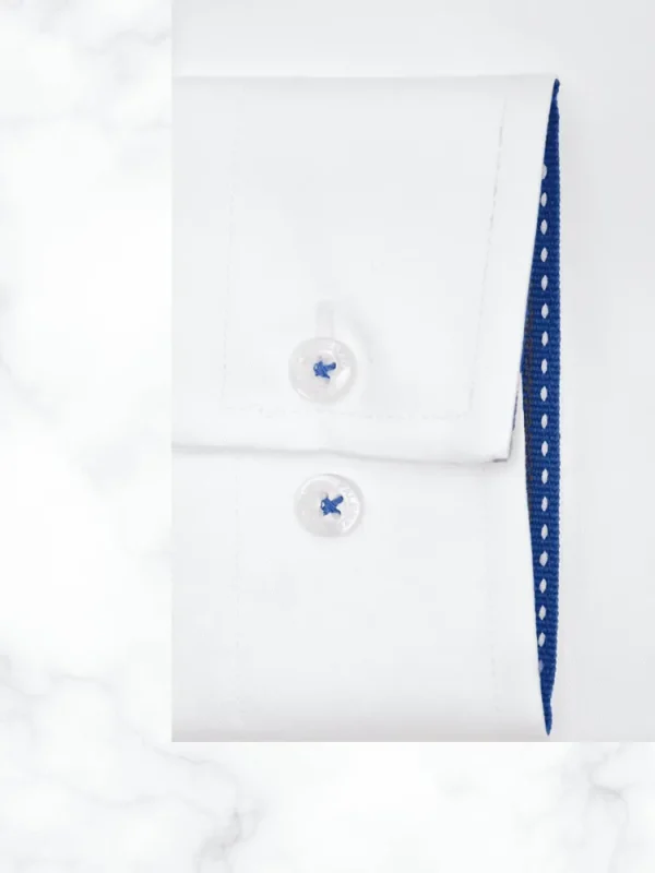 Palenzo Prêt-à-porter | Chemises | Chemise petit col français - Blanc