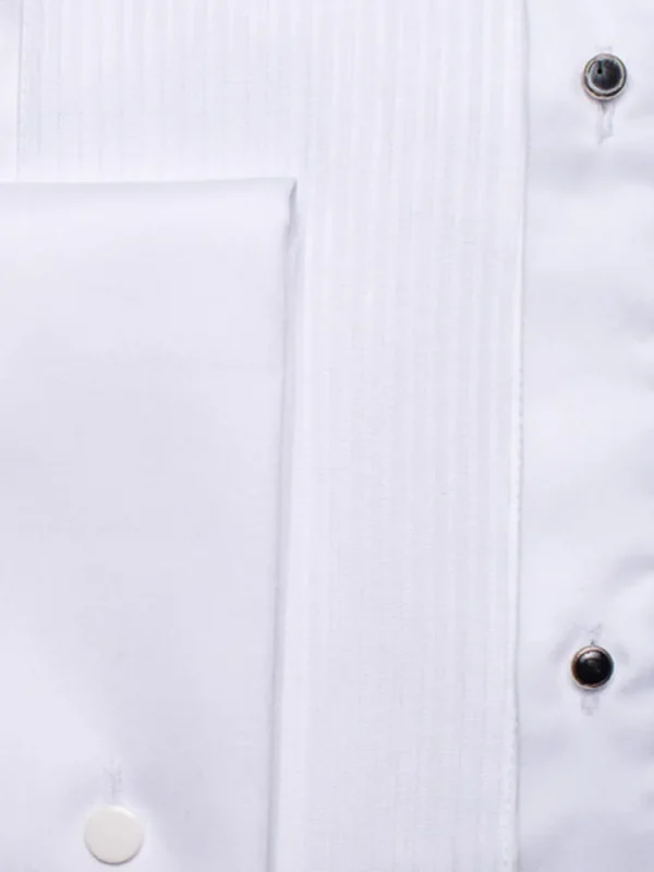 Palenzo Cérémonie | Prêt-à-porter | Chemise plastron col cassé - Blanc