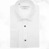 Palenzo Cérémonie | Prêt-à-porter | Chemise plastron petit col français - Blanc