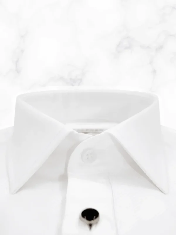 Palenzo Cérémonie | Prêt-à-porter | Chemise plastron petit col français - Blanc