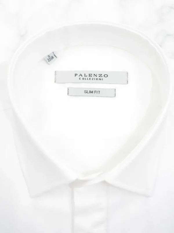 Palenzo Cérémonie | Prêt-à-porter | Chemise plastron petit col français - Blanc