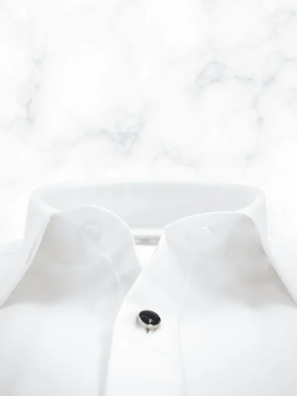 Palenzo Cérémonie | Prêt-à-porter | Chemise plastron petit col français - Blanc