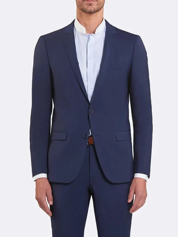 Palenzo Prêt-à-porter | Costume slim fit - Bleu carbone