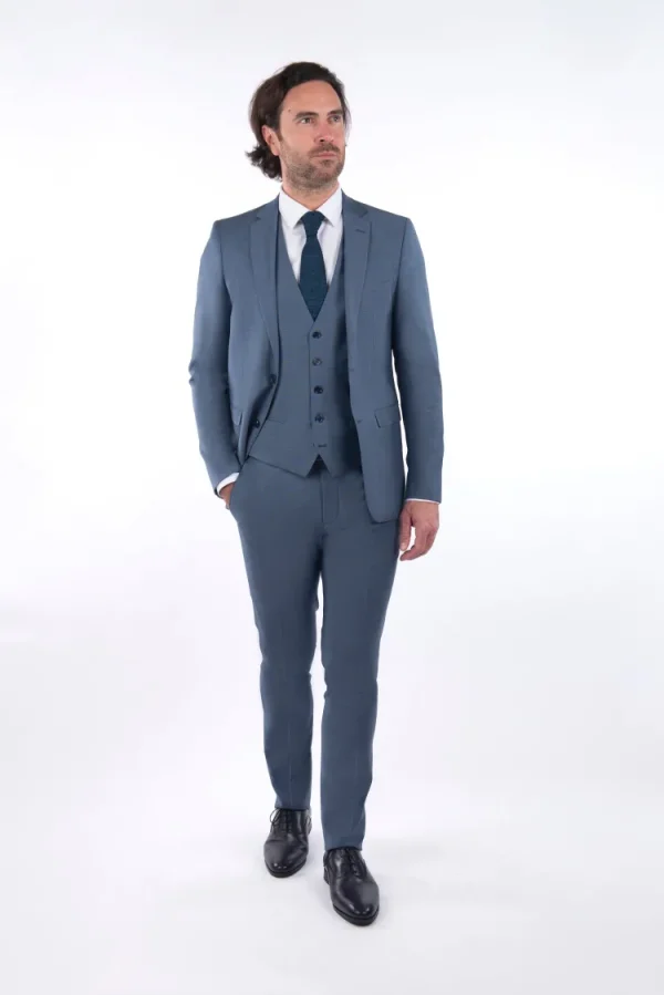 Palenzo Prêt-à-porter | Costume slim fit - Bleu