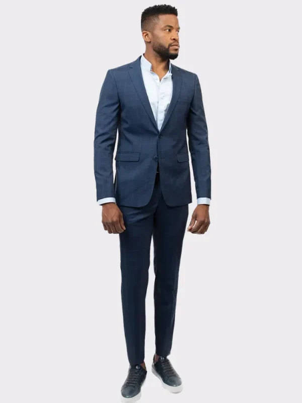 Palenzo Prêt-à-porter | Costume slim fit - Bleu