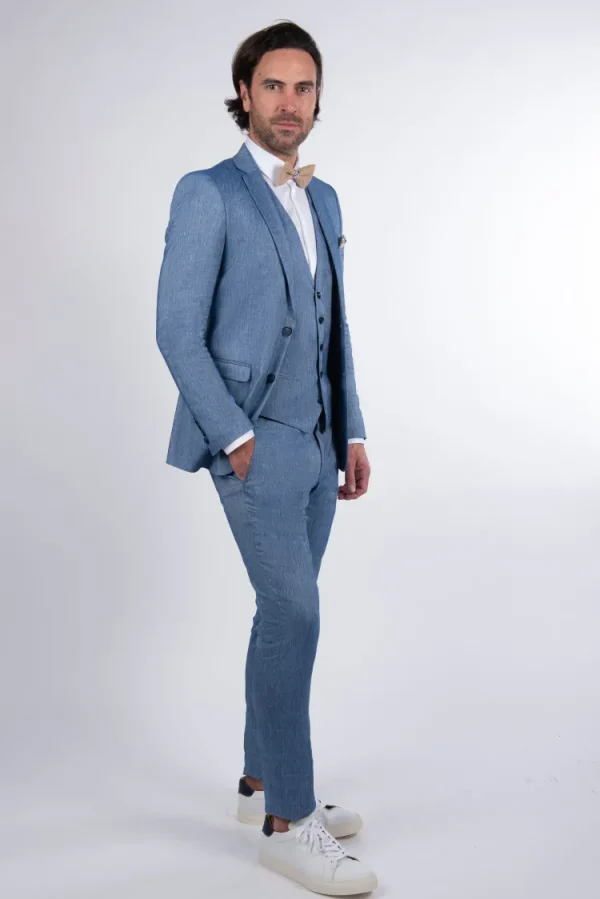 Palenzo Prêt-à-porter | Costume slim Fit - Bleu