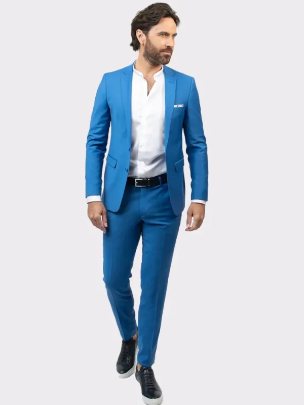 Palenzo Prêt-à-porter | Costume slim fit - Bleu indigo