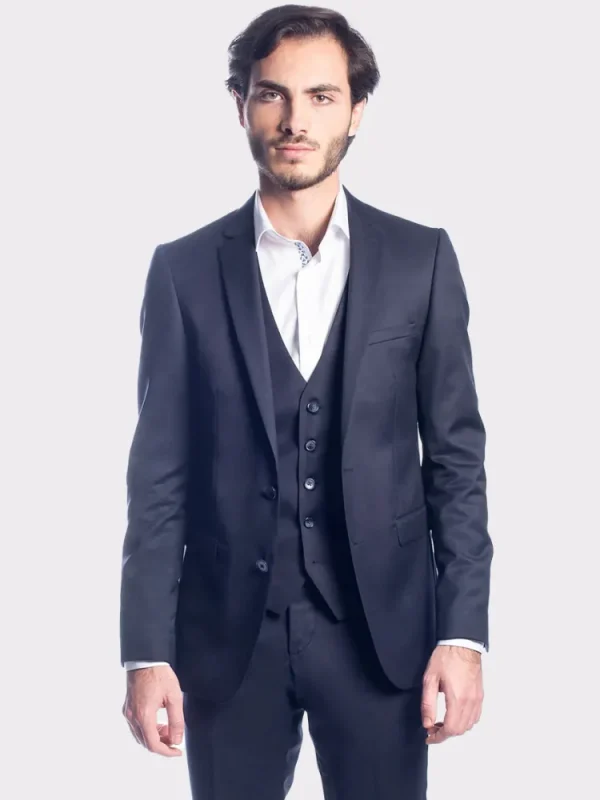 Palenzo Prêt-à-porter | Costume slim fit - Bleu marine