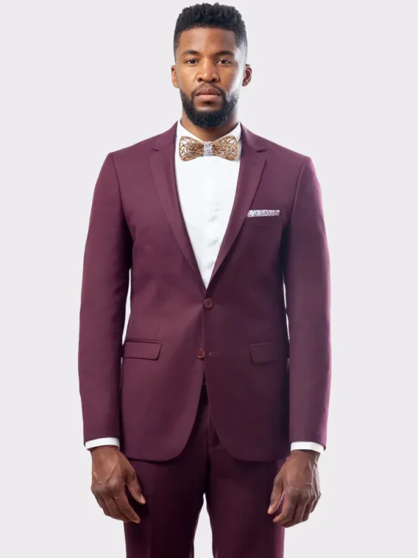 Palenzo Prêt-à-porter | Costume slim fit - Bordeaux