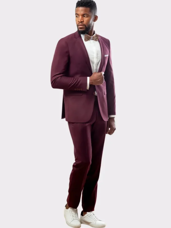 Palenzo Prêt-à-porter | Costume slim fit - Bordeaux