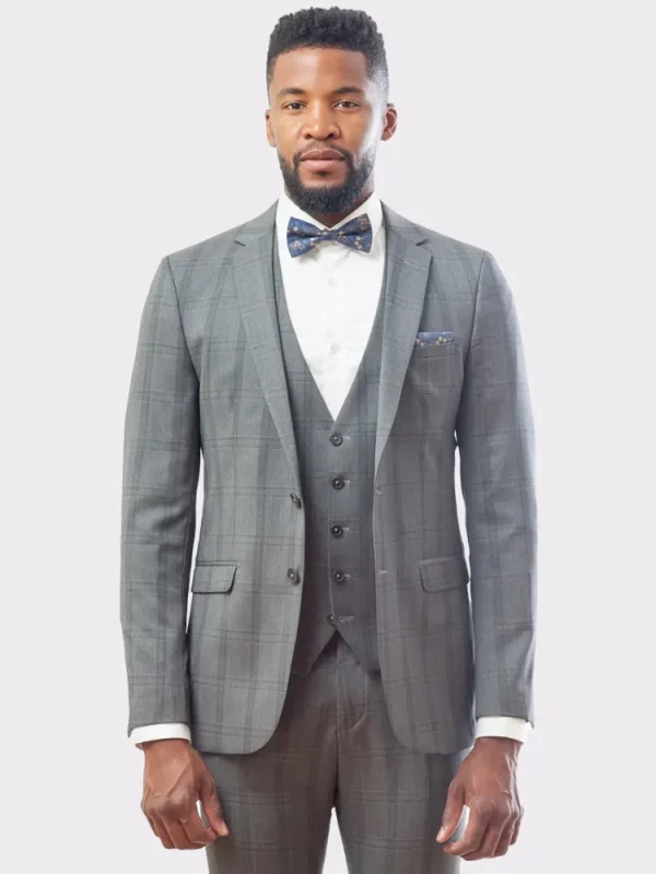 Palenzo Prêt-à-porter | Costume slim fit - Gris