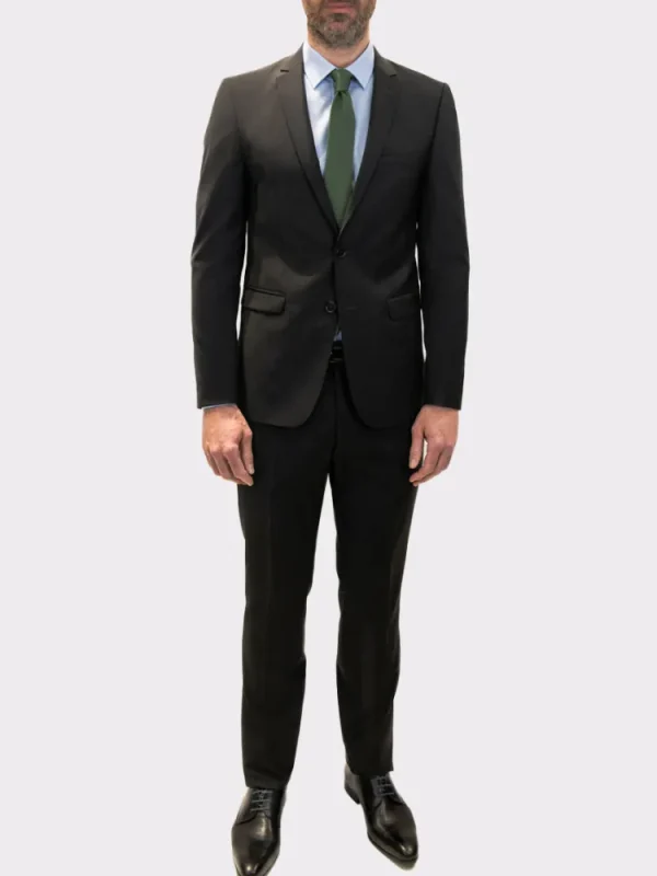 Palenzo Prêt-à-porter | Costume slim fit - Noir et gris