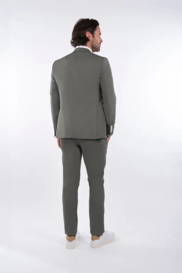 Palenzo Prêt-à-porter | Costume slim fit - Vert sauge