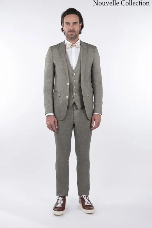 Palenzo Prêt-à-porter | Costume slim fit - Vert tilleul
