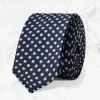 Palenzo Accessoires Et Chaussures | Cravates Et Nœuds Papillon | Cravate - Bleu marine à gros pois blancs