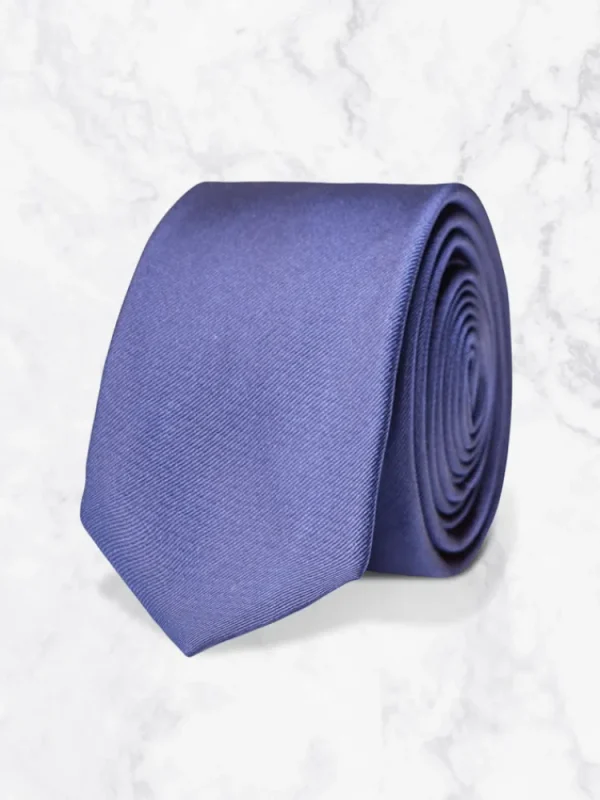 Palenzo Accessoires Et Chaussures | Cravates Et Nœuds Papillon | Cravate - Bleu marine satiné