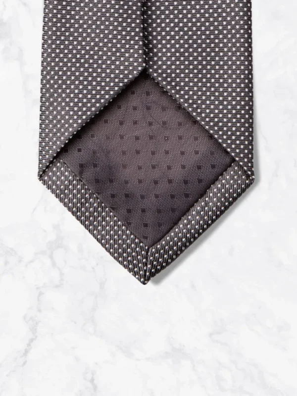 Palenzo Accessoires Et Chaussures | Cravates Et Nœuds Papillon | Cravate - Gris à pois blancs